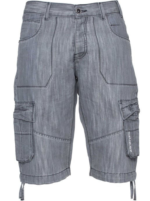 Enzo Herren Cargo Combat Denim Shorts - Image 4