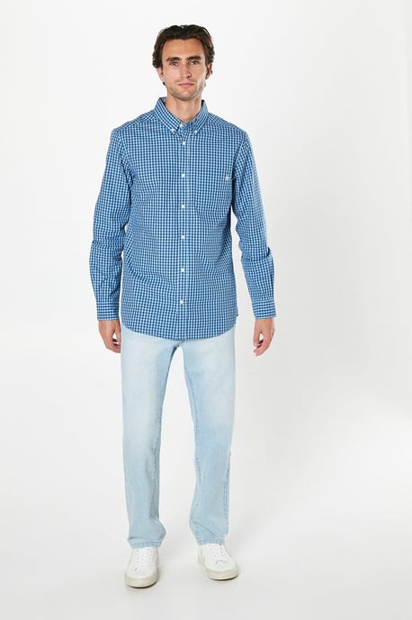 Windowpane Check Long Sleeve Shirt - Image 2