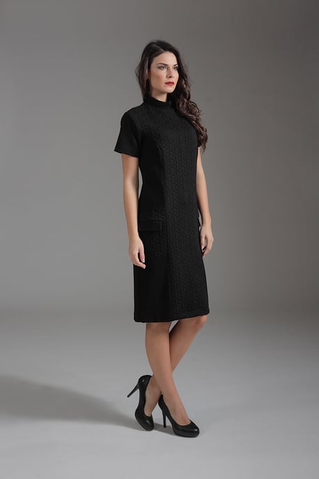 Straight Turtle Neck Dress