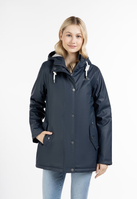 ICEBOUND Wattierte Regenjacke Damen Marine - Image 3