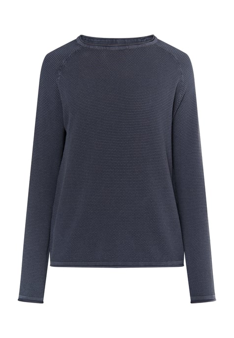 Mo Strick Pullover Herren Marine - Image 1
