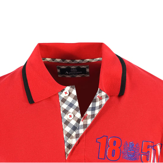 Aquascutum London 1851 Rotes Poloshirt - Image 3