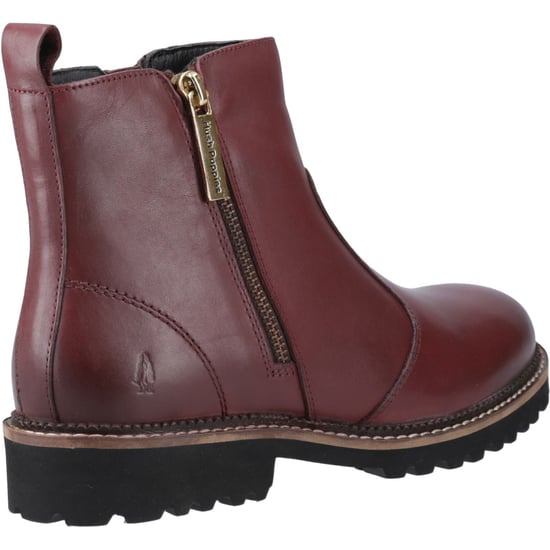 Hush Puppies Grace Zip Wildleder Damen Burgundy Stiefel - Image 2