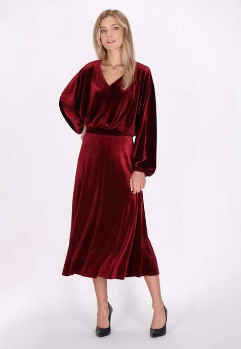 Dreimaster Bluse Damen dunkelrot - Image 2