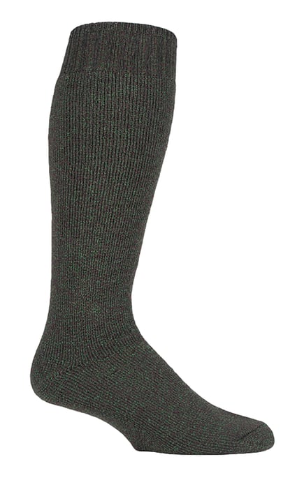 COUNTRY PURSUIT - Mens Green Lange Wellington Boot Socken 6-11 UK - Image 1
