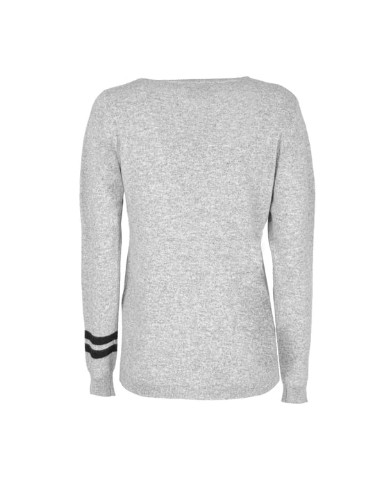 Crown Of Edinburgh Cashmere Crew Neck Sweater Stockbridge Grey D