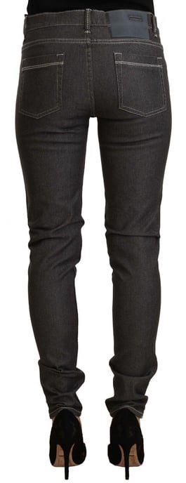 Acht Damen Schwarze Niedrigschnitt Skinny Denim Slim Fit Jeans - Image 3