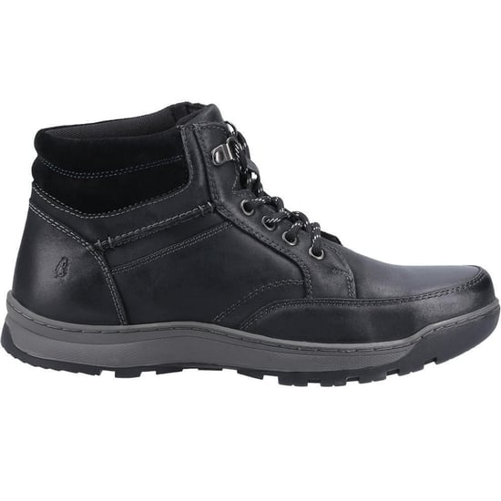 Hush Puppies Herren Grover Lederstiefel (Schwarz) - Image 3