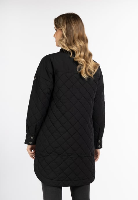 Dreimaster Baumwolljacke mit leichter Wattierung Damen schwarz - Image 4