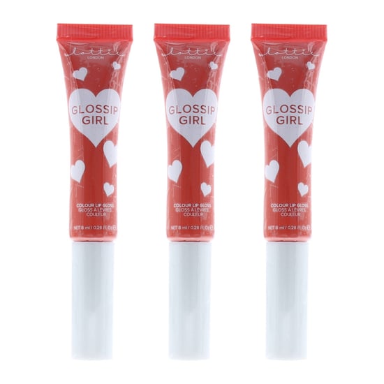 Lottie Glossip Girl Full Coverage Colour Gloss 8ml - Friyay x 3