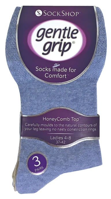 Gentle Grip - 6 Paar Damen Gentle Grip nicht elastische Socken - LGG73 - Image 2