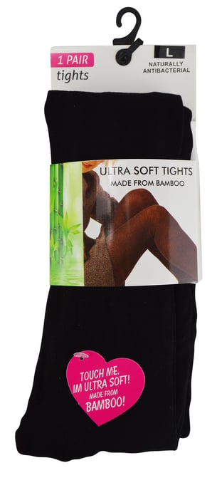 Bamboo Tights für Frauen in Schwarz | Superweiche, blickdichte Strumpfhose für Damen - Schwarz - Image 2