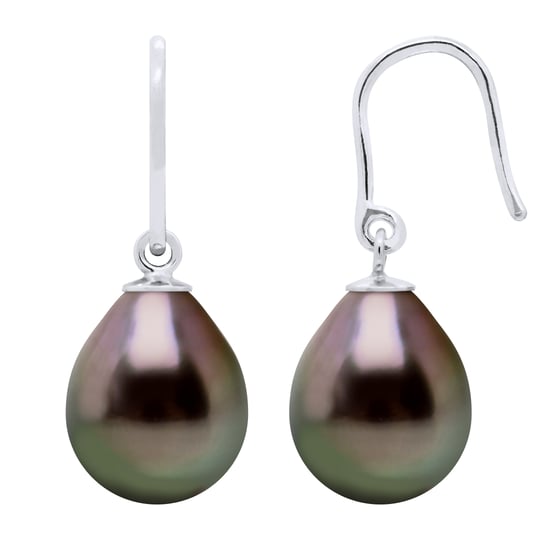 DIADEMA - Earrings - Silver and Real Tahitian Pearls