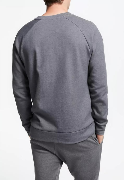 Nike Sportswear Optic Herren-Fleece-Crew-Trainingsanzug in Grau - Image 3