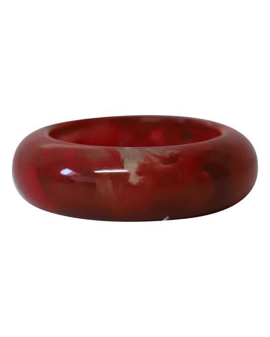 Lanvin Marmor Resign Armreif in Rot und Schwarz aus Kunststoff - Image 3