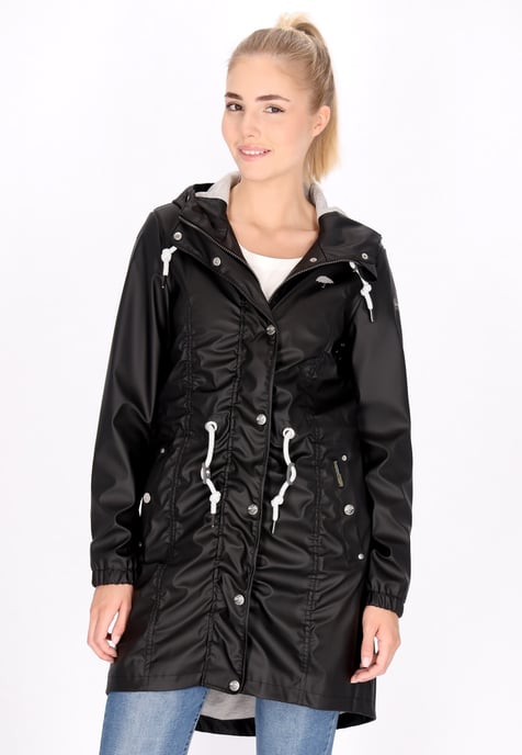 Schmuddelwedda Regenmantel Damen schwarz - Image 3