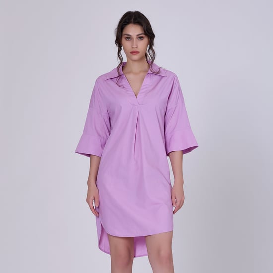 Minimalistisches Hemdkleid aus Baumwolle - Image 1