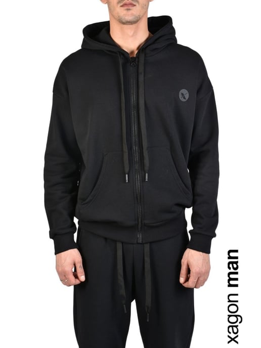 Xagon Man Sweatshirt Fleece Herren Schwarz - Image 6