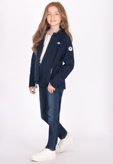 Schmuddelwedda Fleecejacke Mädchen (Kids) Meeresmelange - Image 2