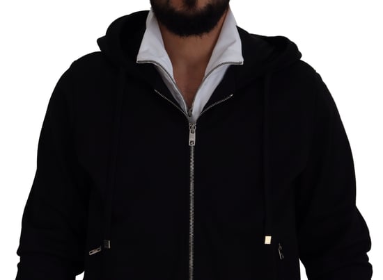 Dolce & Gabbana Schwarze Polyester Kapuzenjacke mit vollem Reißverschluss für Herren - Image 3