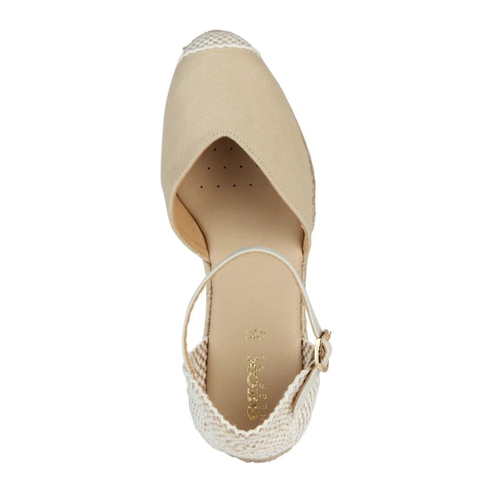 Geox D GELSA Damen-Sandalen In Hellbeige - Image 4