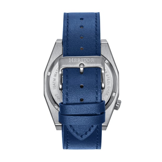 Montre automatique Heritor Amadeus semi-squelette avec bracelet en cuir - Image 3
