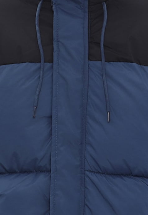 Mo Steppjacke Herren Dunkelblaugrün Schwarz - Image 3