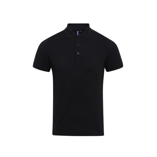 Premier Mens Coolchecker Plus Pique Polo mit CoolPlus (Schwarz) - Image 1