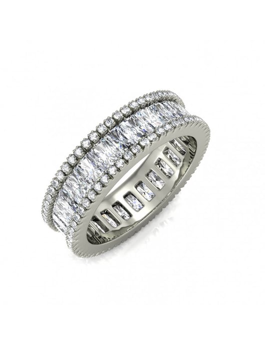 Glamour Lock Ring - Silber und Kristall - Image 1