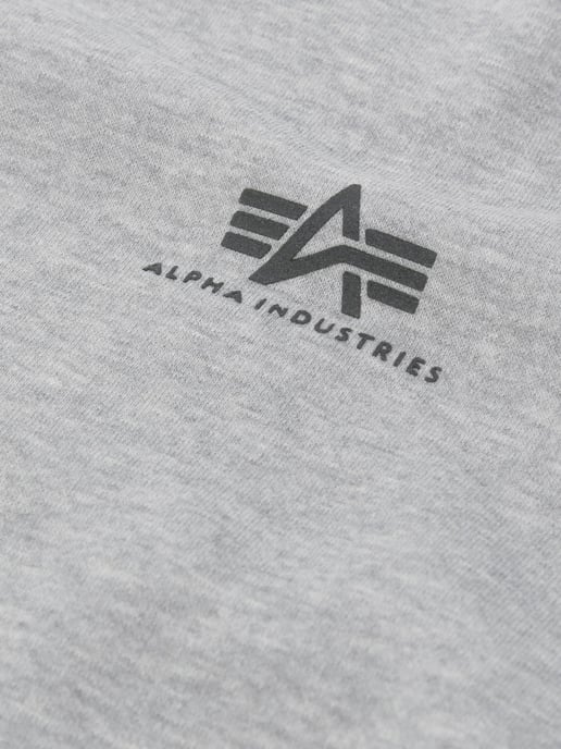 Alpha Industries Basic Sweater Small Logo Grey Heather - Image 4