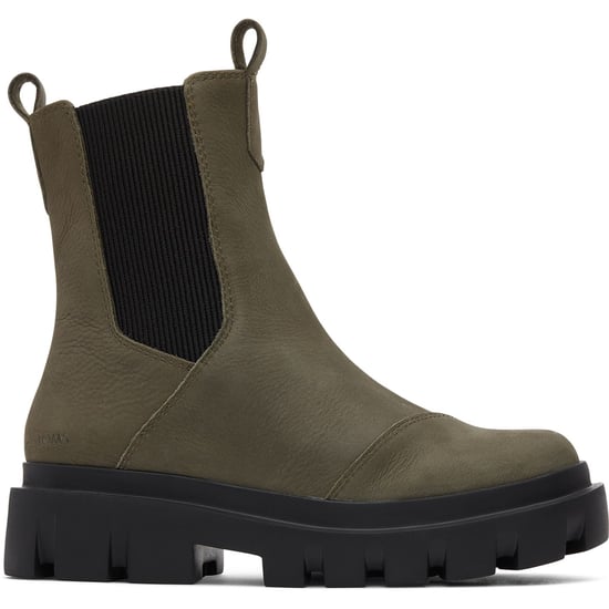 TOMS Rowan Leder Frauen Olive Stiefel - Image 5