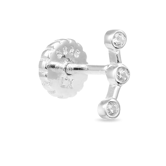 Luxenter Piercing, 925er Sterlingsilber und glänzende Zirkonia mit rhodinierter Oberfläche - Image 1