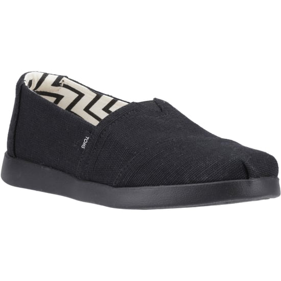 TOMS Alpargata Plus Damen Jute Espadrilles in Schwarz/Schwarz - Image 1