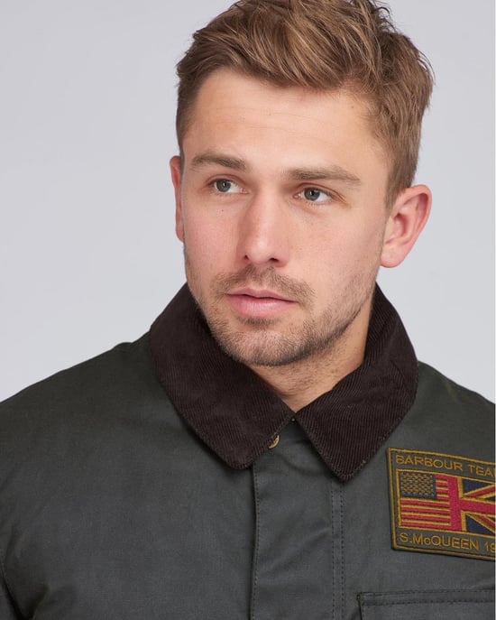 Barbour International Workers Wax Mens Jacket - Image 2