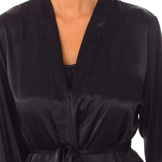 Cross 3/4 sleeve robe with drawstring closure 2116 woman