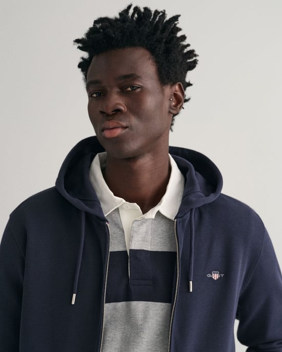 Gant Regular Shield Full Zip Hoodie Sweatjacke - Image 3