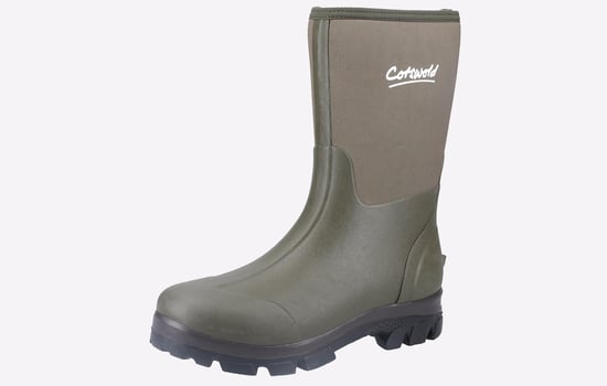 Cotswold Kensington Lederne Grüne Gummistiefel - Image 2
