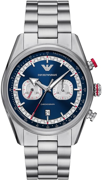 Emporio Armani Racer Herren Silberne Uhr AR11676 - Image 1