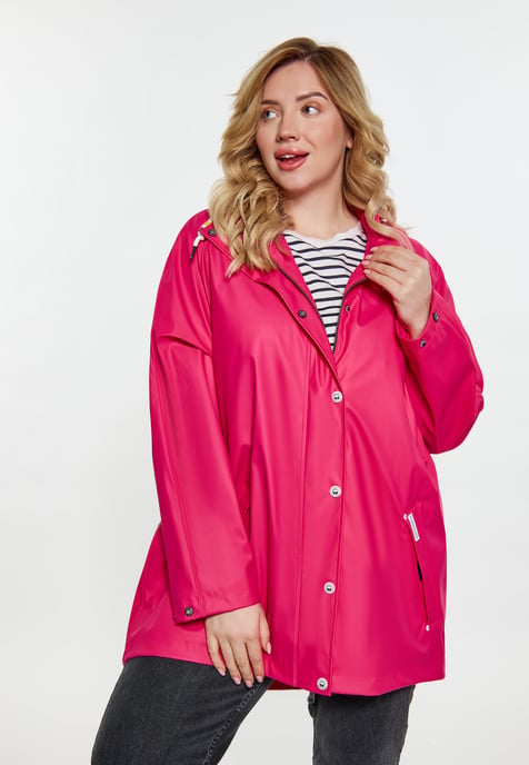 Schmuddelwedda Curvy Regenmantel Damen Himbeerrosa - Image 3
