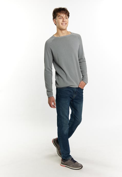 Mo Strick Pullover Herren Grau - Image 2