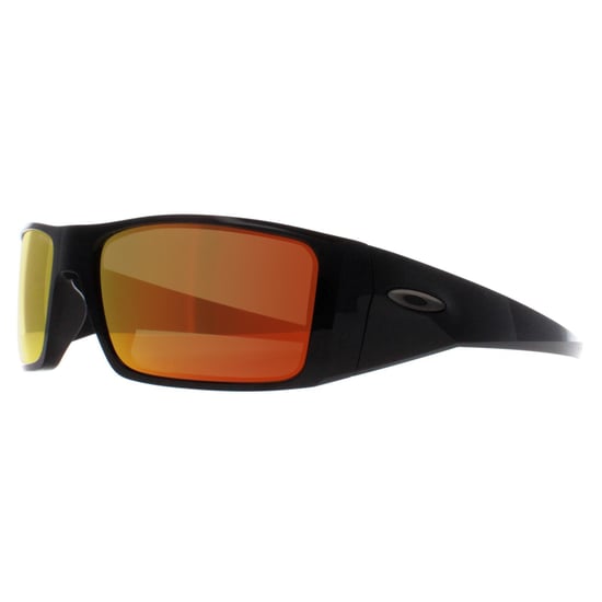 Oakley Wrap Unisex Polished Black Prizm Ruby Heliostat