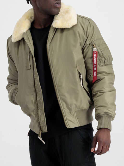 Alpha Industries Herren Injector III Fliegerjacke in Grün - Image 1