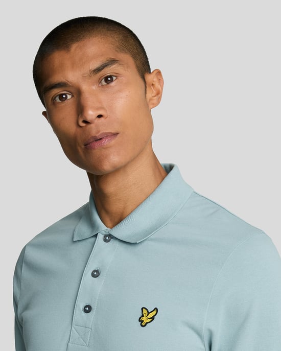 Lyle & Scott Poloshirt, einfarbig, Blau - Image 4