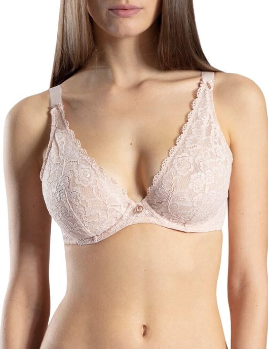 Rosessence Comfort Triangle Plunge Bra Nude D'ete