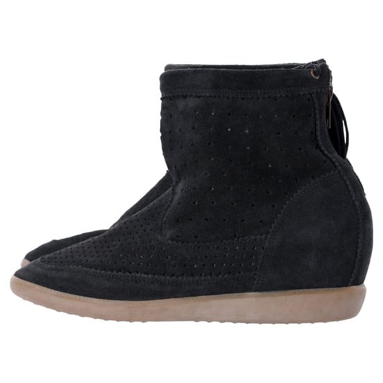 Isabel Marant Basley Wedge-Ankleboots mit Quastenverzierung aus schwarzem Wildleder - Image 2