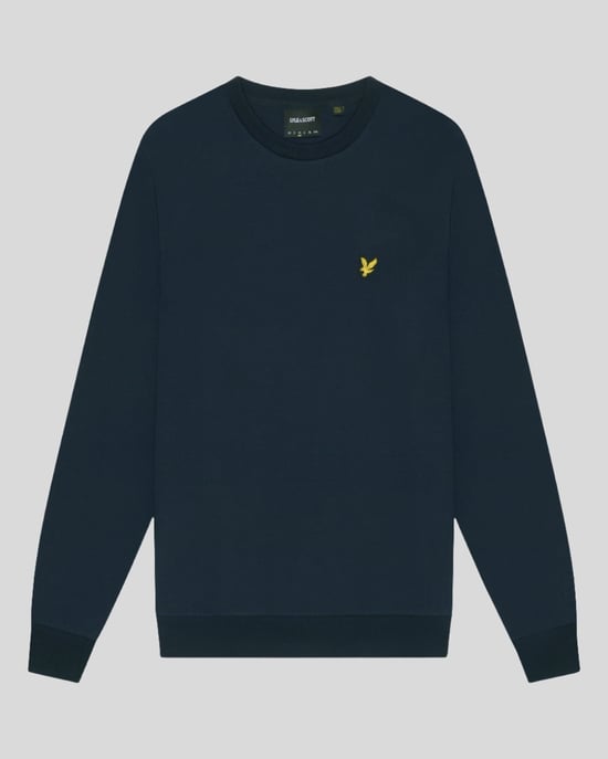 Interlock-Sweatshirt mit Rundhalsausschnitt für Herren in Marine - Image 5