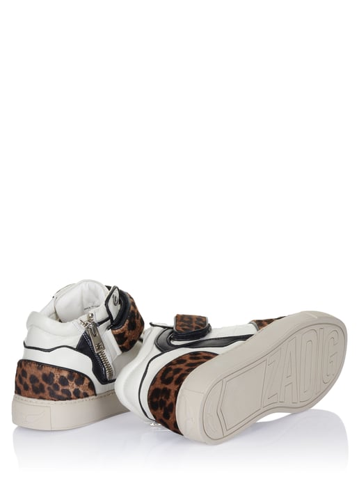 Zadig Voltaire Mid Flash Printed Cowskin Sneaker - Image 3