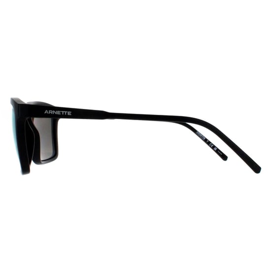 Arnette Rectangle Unisex Matte Schwarz Dunkel Grau Spiegel Wasser Polarisiert AN4283 Shyguy - Image 2