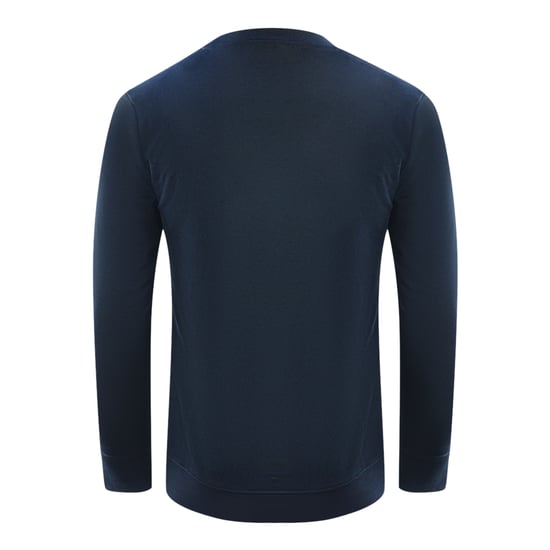 Cavalli Class Fettes Markenlogo Navy Blau Sweatshirt - Image 2
