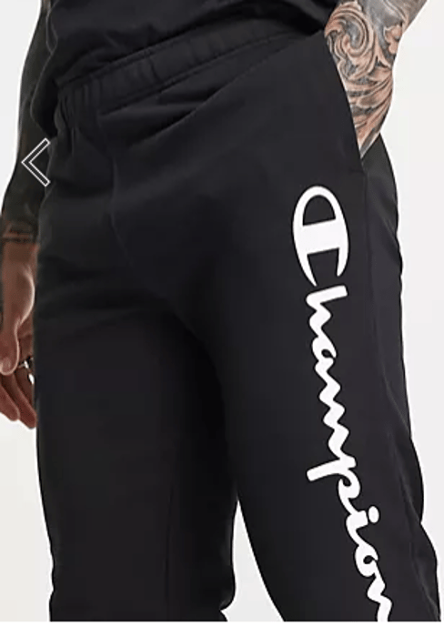 Champion Joggers pour hommes en noir - Image 3